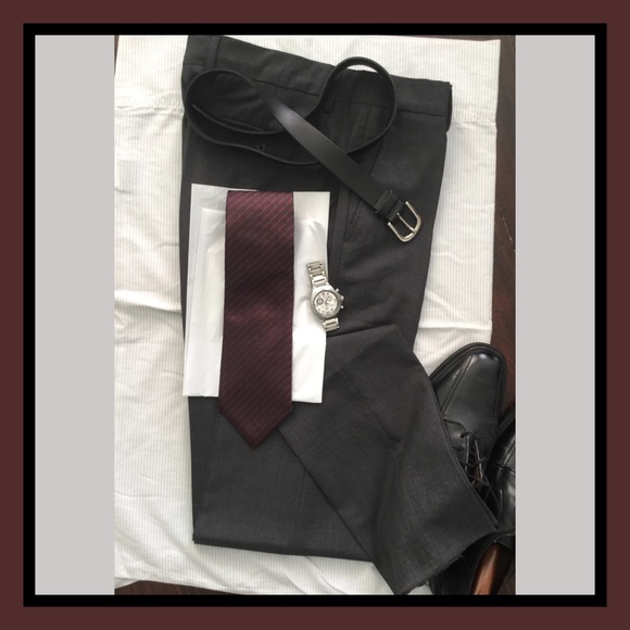 XMI hand made silk tie EUC classic stripe print - Picture 2 of 6